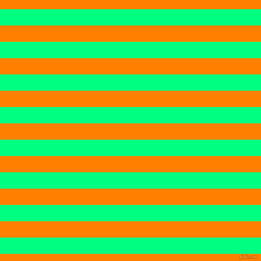 horizontal lines stripes, 32 pixel line width, 32 pixel line spacing, Spring Green and Dark Orange horizontal lines and stripes seamless tileable