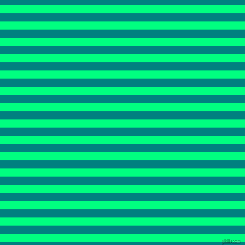 horizontal lines stripes, 16 pixel line width, 16 pixel line spacing, Spring Green and Teal horizontal lines and stripes seamless tileable