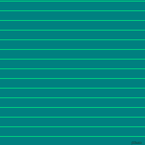 horizontal lines stripes, 2 pixel line width, 32 pixel line spacing, Spring Green and Teal horizontal lines and stripes seamless tileable