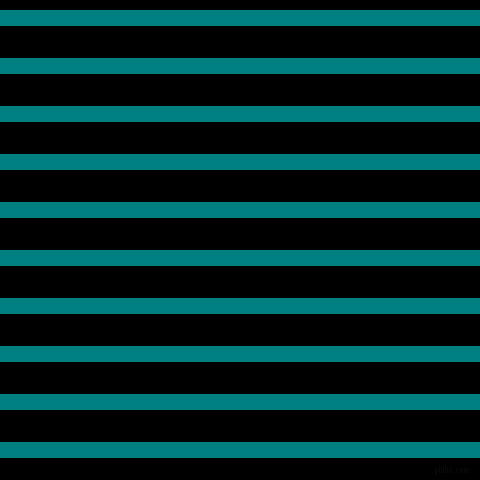 horizontal lines stripes, 16 pixel line width, 32 pixel line spacing, Teal and Black horizontal lines and stripes seamless tileable