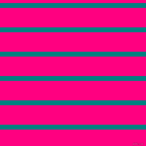horizontal lines stripes, 16 pixel line width, 64 pixel line spacing, Teal and Deep Pink horizontal lines and stripes seamless tileable