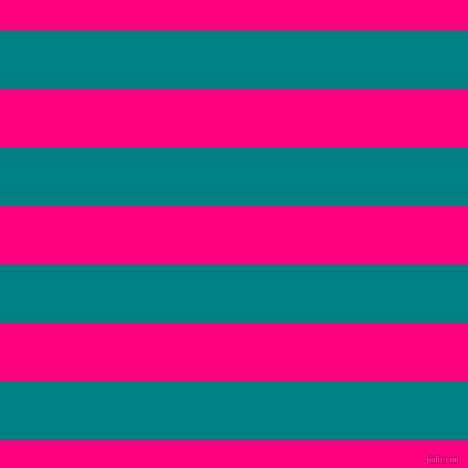horizontal lines stripes, 64 pixel line width, 64 pixel line spacing, Teal and Deep Pink horizontal lines and stripes seamless tileable