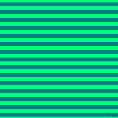 horizontal lines stripes, 16 pixel line width, 16 pixel line spacing, Teal and Spring Green horizontal lines and stripes seamless tileable