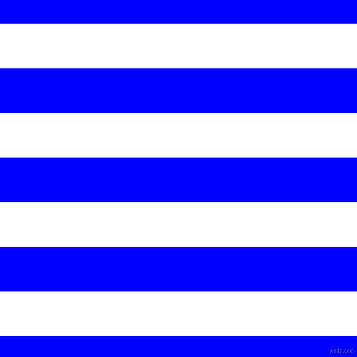 horizontal lines stripes, 64 pixel line width, 64 pixel line spacing, White and Blue horizontal lines and stripes seamless tileable