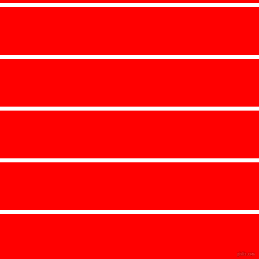 horizontal lines stripes, 8 pixel line width, 96 pixel line spacing, White and Red horizontal lines and stripes seamless tileable