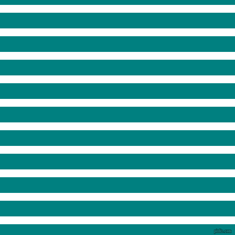 horizontal lines stripes, 16 pixel line width, 32 pixel line spacing, White and Teal horizontal lines and stripes seamless tileable
