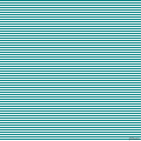 horizontal lines stripes, 4 pixel line width, 4 pixel line spacing, White and Teal horizontal lines and stripes seamless tileable