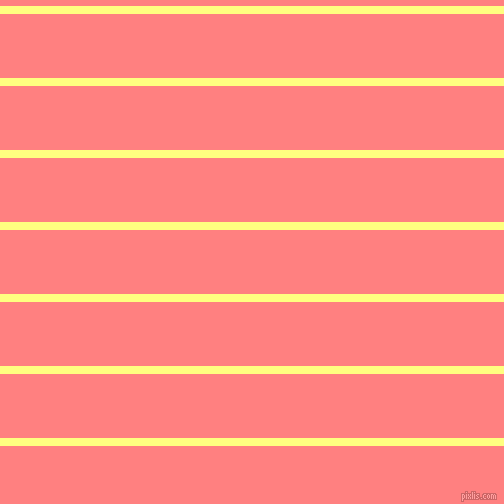 horizontal lines stripes, 8 pixel line width, 64 pixel line spacing, Witch Haze and Salmon horizontal lines and stripes seamless tileable