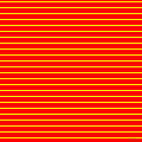 horizontal lines stripes, 4 pixel line width, 16 pixel line spacing, Yellow and Red horizontal lines and stripes seamless tileable