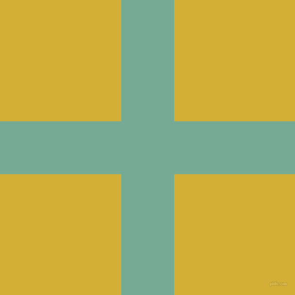 checkered chequered horizontal vertical lines, 109 pixel line width, 499 pixel square size, Acapulco and Metallic Gold plaid checkered seamless tileable
