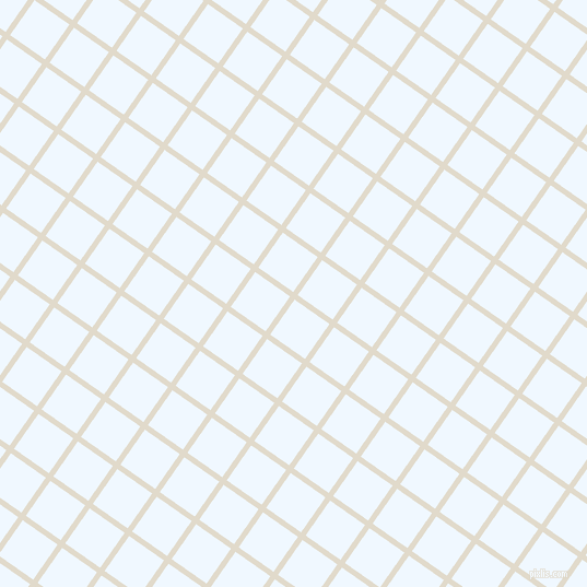 55/145 degree angle diagonal checkered chequered lines, 5 pixel line width, 39 pixel square size, Albescent White and Alice Blue plaid checkered seamless tileable