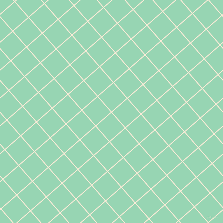 41/131 degree angle diagonal checkered chequered lines, 3 pixel line width, 69 pixel square size, Antique White and Vista Blue plaid checkered seamless tileable