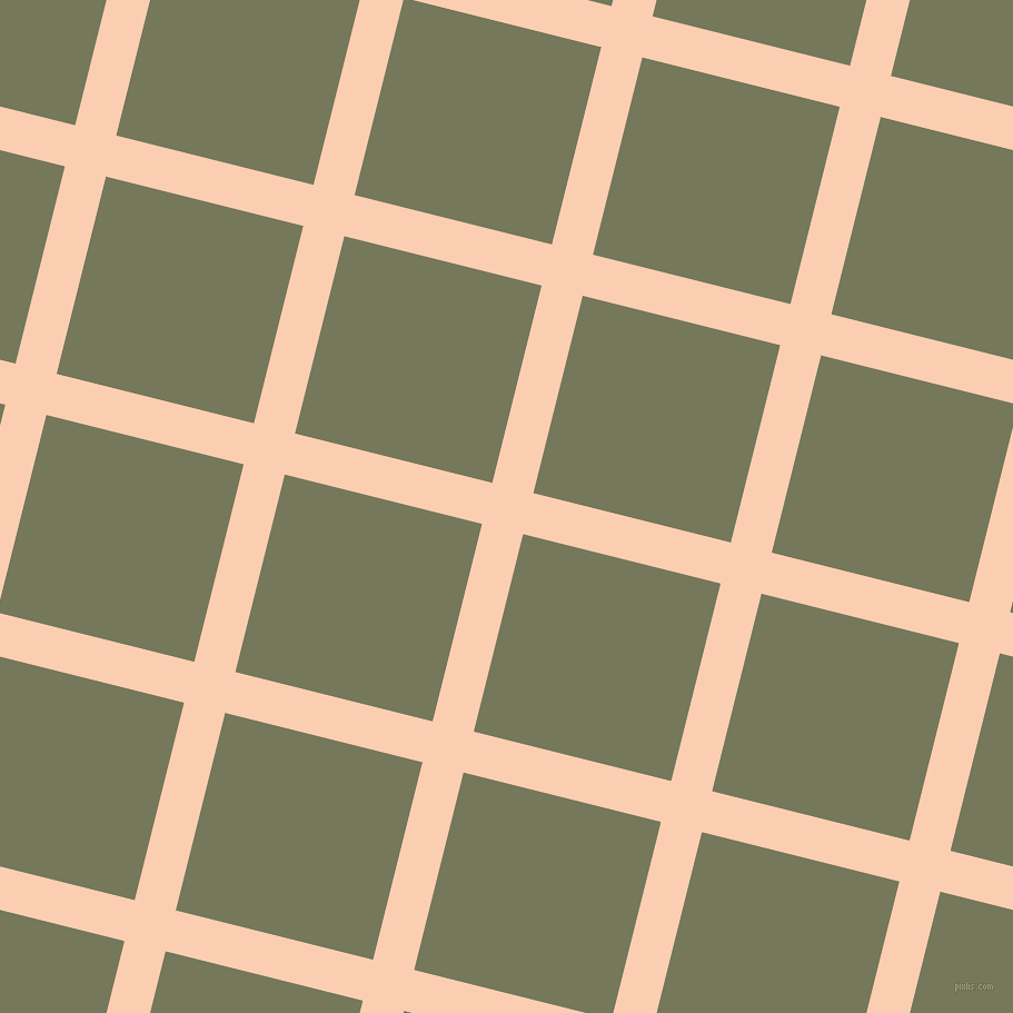 76/166 degree angle diagonal checkered chequered lines, 38 pixel lines width, 183 pixel square size, Apricot and Finch plaid checkered seamless tileable