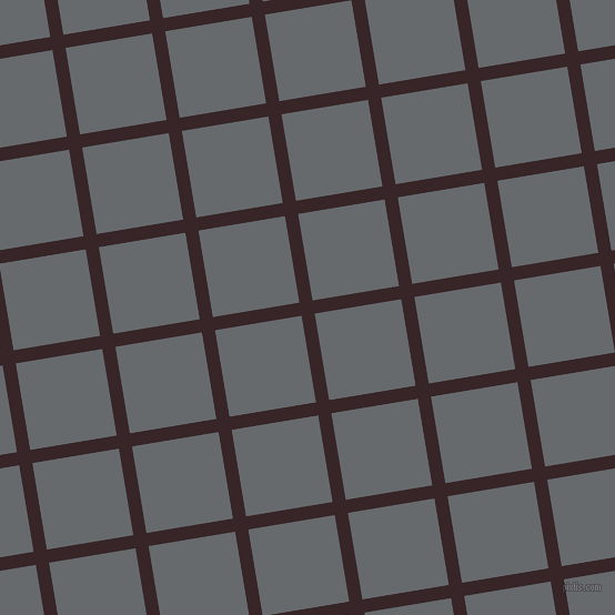 9/99 degree angle diagonal checkered chequered lines, 12 pixel lines width, 79 pixel square size, Aubergine and Mid Grey plaid checkered seamless tileable