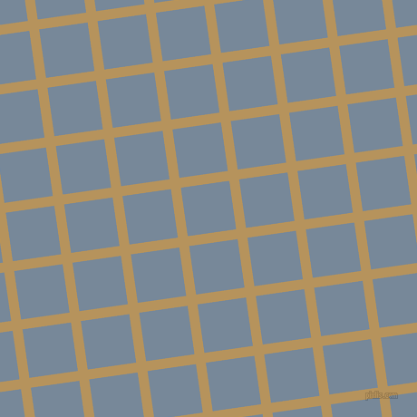 8/98 degree angle diagonal checkered chequered lines, 11 pixel lines width, 54 pixel square size, Barley Corn and Light Slate Grey plaid checkered seamless tileable