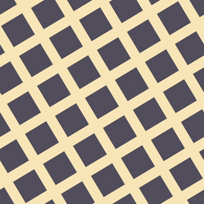 31/121 degree angle diagonal checkered chequered lines, 35 pixel line width, 85 pixel square size, Barley White and Mulled Wine plaid checkered seamless tileable