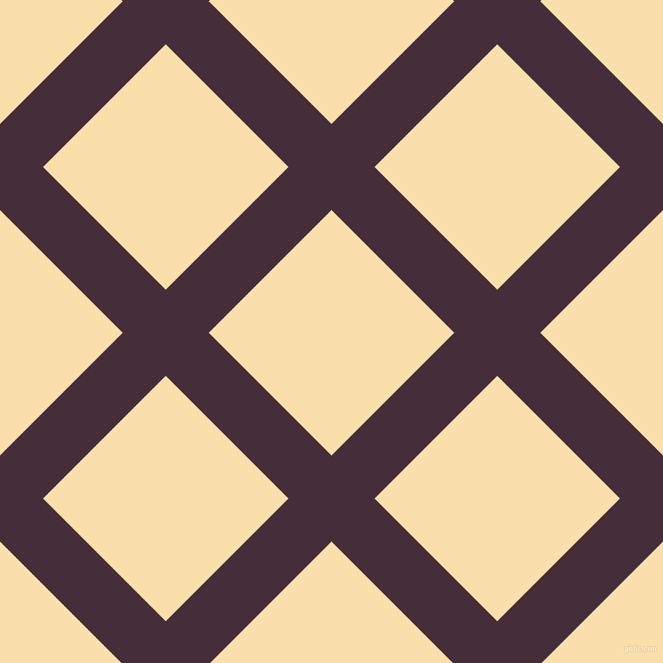 45/135 degree angle diagonal checkered chequered lines, 68 pixel lines width, 194 pixel square size, Barossa and Peach-Yellow plaid checkered seamless tileable