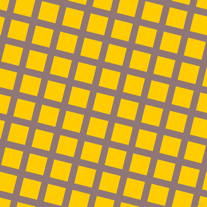 76/166 degree angle diagonal checkered chequered lines, 23 pixel lines width, 62 pixel square sizeBazaar and Tangerine Yellow plaid checkered seamless tileable