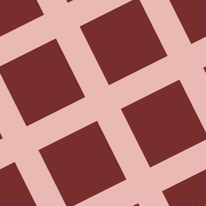27/117 degree angle diagonal checkered chequered lines, 85 pixel line width, 210 pixel square size, Beauty Bush and Lusty plaid checkered seamless tileable