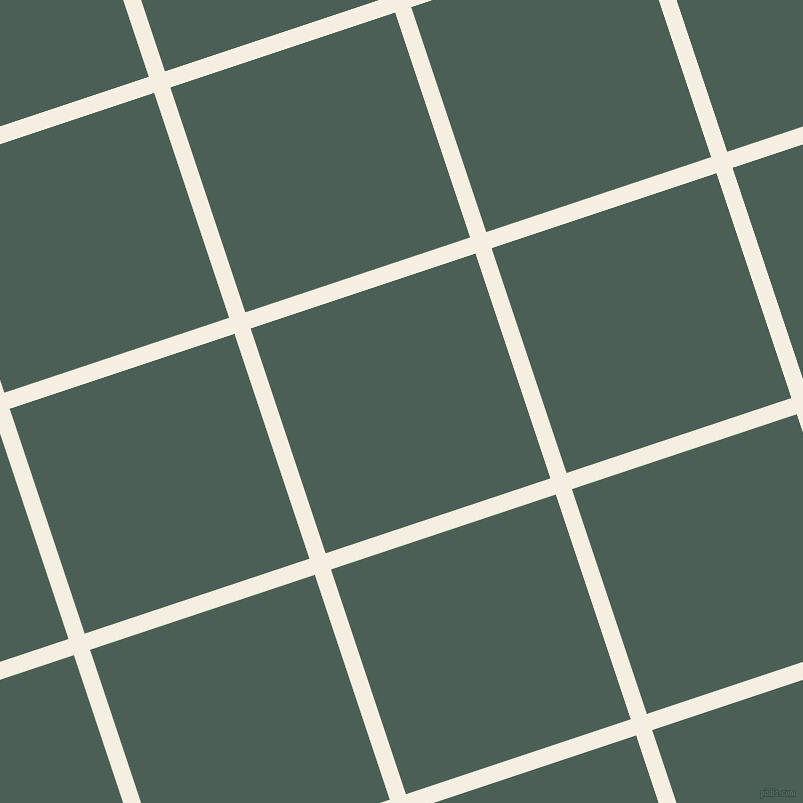 18/108 degree angle diagonal checkered chequered lines, 17 pixel line width, 237 pixel square size, Bianca and Viridian Green plaid checkered seamless tileable