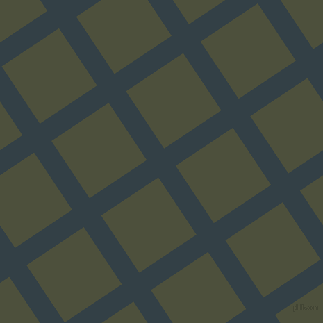 34/124 degree angle diagonal checkered chequered lines, 30 pixel line width, 99 pixel square size, Big Stone and Kelp plaid checkered seamless tileable
