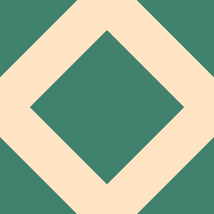 45/135 degree angle diagonal checkered chequered lines, 148 pixel lines width, 383 pixel square size, Bisque and Viridian plaid checkered seamless tileable