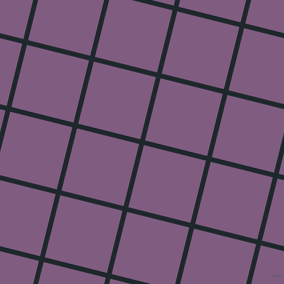 76/166 degree angle diagonal checkered chequered lines, 16 pixel line width, 211 pixel square size, Black Pearl and Trendy Pink plaid checkered seamless tileable