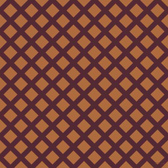45/135 degree angle diagonal checkered chequered lines, 17 pixel lines width, 34 pixel square size, Black Rose and Bourbon plaid checkered seamless tileable