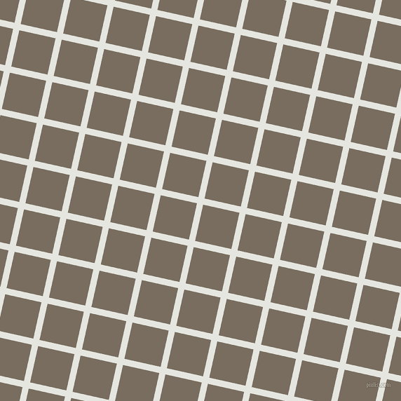 77/167 degree angle diagonal checkered chequered lines, 9 pixel line width, 53 pixel square size, Black Squeeze and Sandstone plaid checkered seamless tileable
