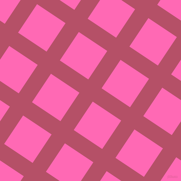 56/146 degree angle diagonal checkered chequered lines, 56 pixel lines width, 120 pixel square size, Blush and Hot Pink plaid checkered seamless tileable
