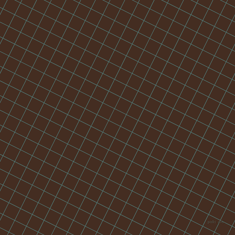 63/153 degree angle diagonal checkered chequered lines, 1 pixel lines width, 26 pixel square size, Breaker Bay and Morocco Brown plaid checkered seamless tileable