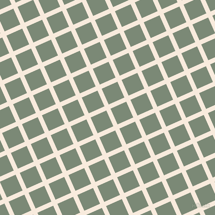 24/114 degree angle diagonal checkered chequered lines, 9 pixel line width, 34 pixel square size, Bridal Heath and Spanish Green plaid checkered seamless tileable