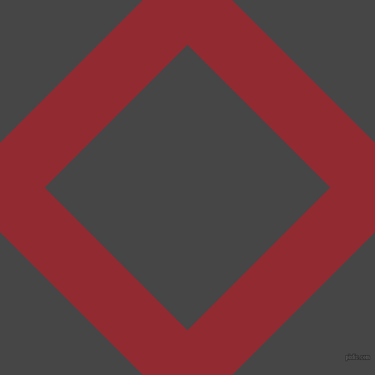 45/135 degree angle diagonal checkered chequered lines, 92 pixel lines width, 294 pixel square size, Bright Red and Charcoal plaid checkered seamless tileable