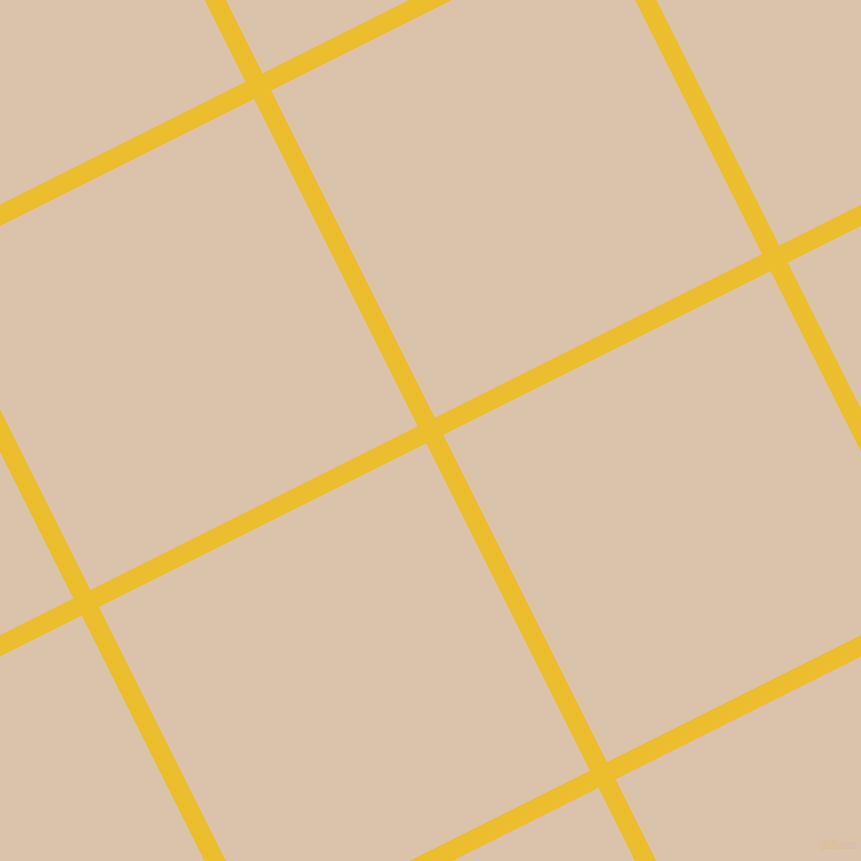 27/117 degree angle diagonal checkered chequered lines, 19 pixel line width, 366 pixel square size, Bright Sun and Bone plaid checkered seamless tileable