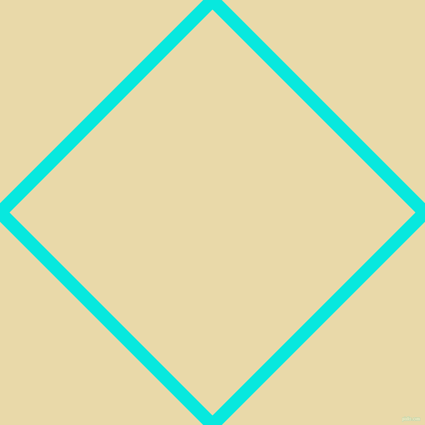 45/135 degree angle diagonal checkered chequered lines, 26 pixel lines width, 562 pixel square size, Bright Turquoise and Sidecar plaid checkered seamless tileable