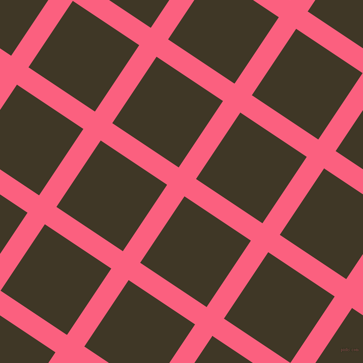 56/146 degree angle diagonal checkered chequered lines, 41 pixel lines width, 157 pixel square size, Brink Pink and Birch plaid checkered seamless tileable