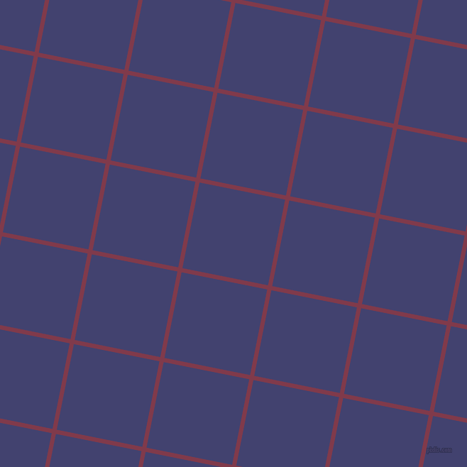 79/169 degree angle diagonal checkered chequered lines, 6 pixel lines width, 123 pixel square size, Camelot and Corn Flower Blue plaid checkered seamless tileable
