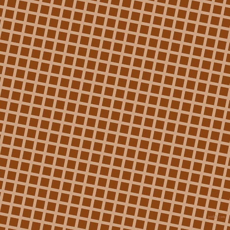79/169 degree angle diagonal checkered chequered lines, 6 pixel line width, 17 pixel square sizeCameo and Saddle Brown plaid checkered seamless tileable