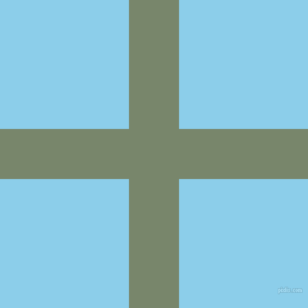 checkered chequered horizontal vertical lines, 73 pixel line width, 376 pixel square size, Camouflage Green and Anakiwa plaid checkered seamless tileable