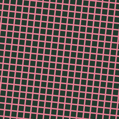 84/174 degree angle diagonal checkered chequered lines, 6 pixel line width, 22 pixel square size, Carissma and Palm Green plaid checkered seamless tileable