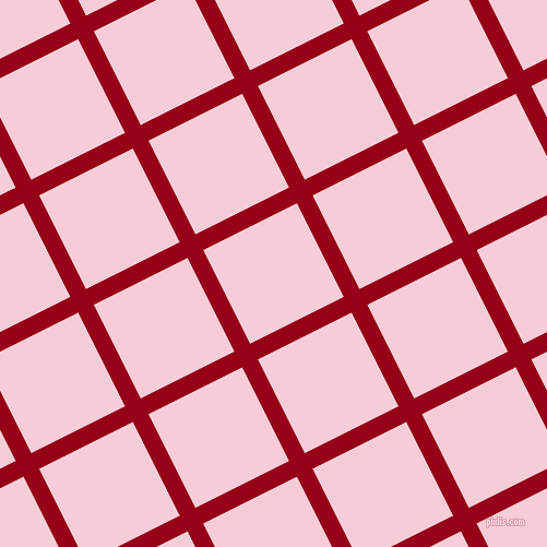 27/117 degree angle diagonal checkered chequered lines, 16 pixel line width, 96 pixel square size, Carmine and Pink Lace plaid checkered seamless tileable