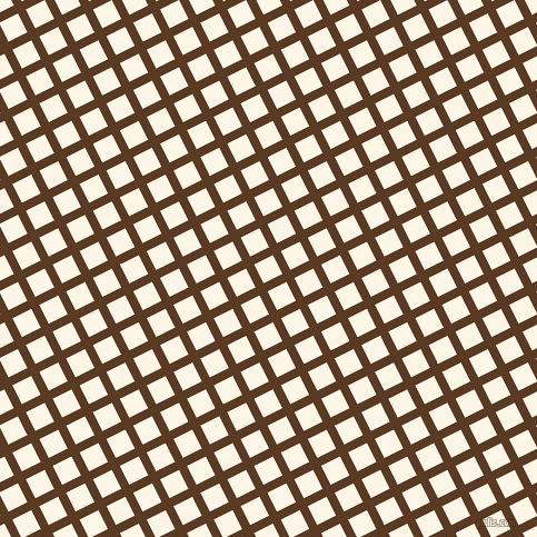 27/117 degree angle diagonal checkered chequered lines, 8 pixel line width, 19 pixel square size, Carnaby Tan and Old Lace plaid checkered seamless tileable