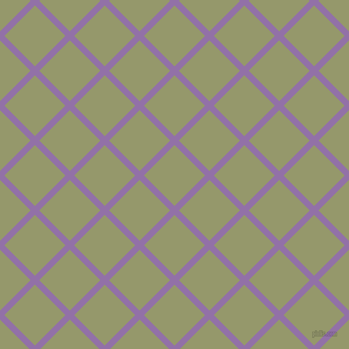 45/135 degree angle diagonal checkered chequered lines, 9 pixel lines width, 62 pixel square size, Ce Soir and Avocado plaid checkered seamless tileable