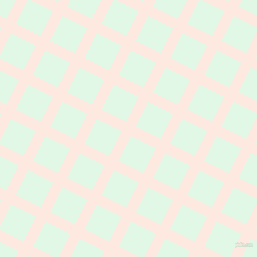 63/153 degree angle diagonal checkered chequered lines, 21 pixel line width, 55 pixel square size, Chablis and Cosmic Latte plaid checkered seamless tileable