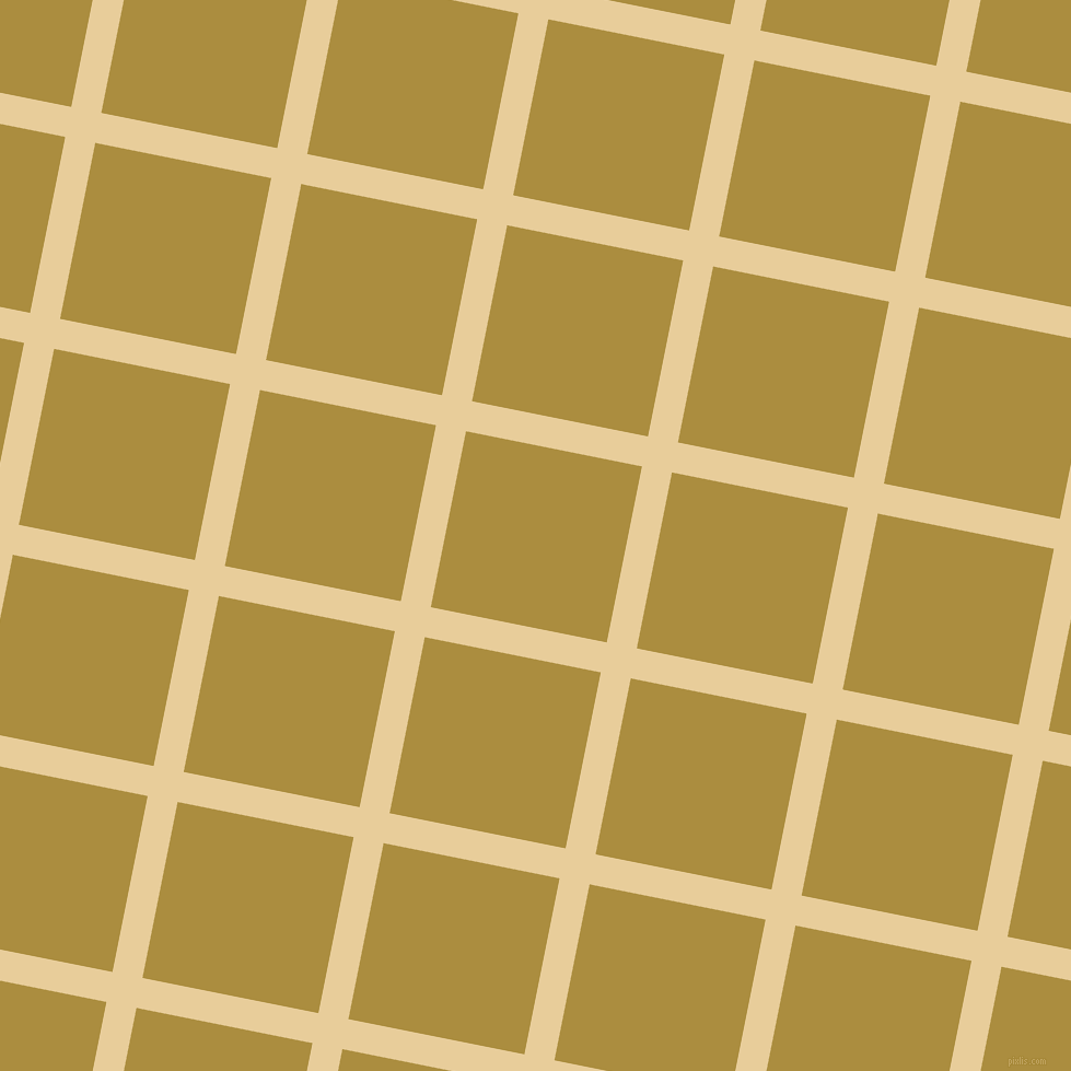 79/169 degree angle diagonal checkered chequered lines, 28 pixel line width, 164 pixel square size, Chamois and Luxor Gold plaid checkered seamless tileable