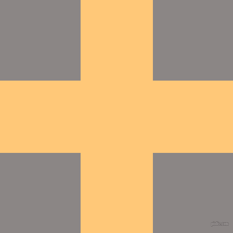 checkered chequered horizontal vertical lines, 148 pixel line width, 329 pixel square size, Chardonnay and Suva Grey plaid checkered seamless tileable