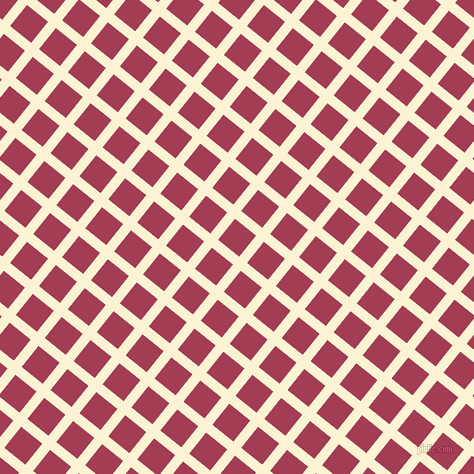 51/141 degree angle diagonal checkered chequered lines, 10 pixel lines width, 27 pixel square size, China Ivory and Night Shadz plaid checkered seamless tileable