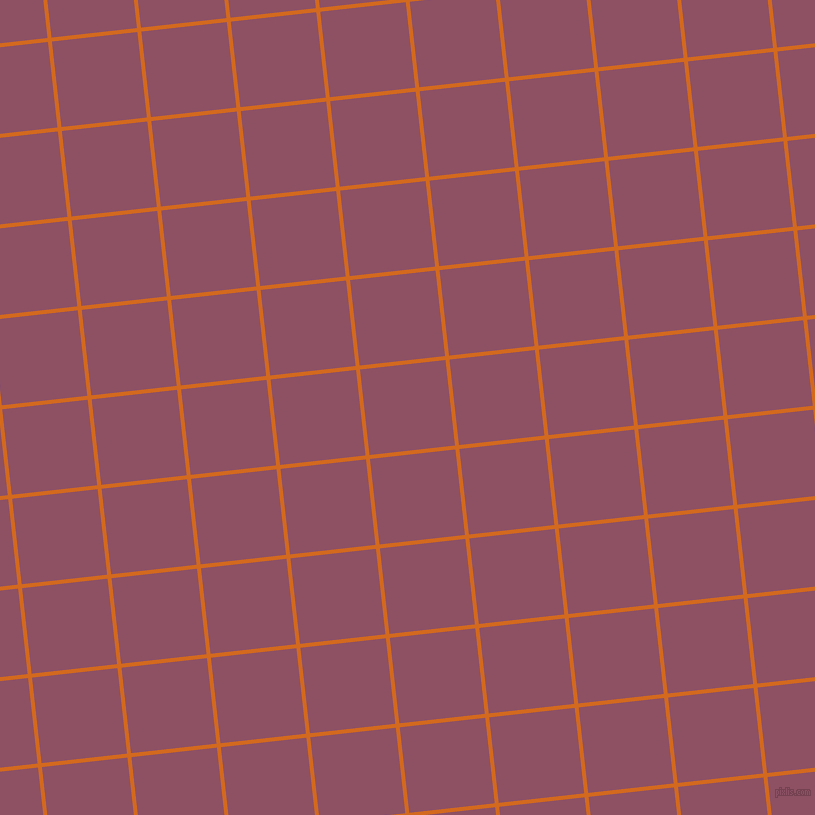 6/96 degree angle diagonal checkered chequered lines, 4 pixel line width, 86 pixel square size, Chocolate and Cannon Pink plaid checkered seamless tileable