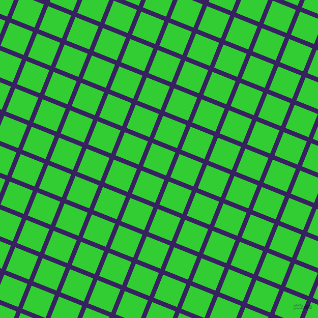 68/158 degree angle diagonal checkered chequered lines, 9 pixel lines width, 49 pixel square size, Christalle and Lime Green plaid checkered seamless tileable