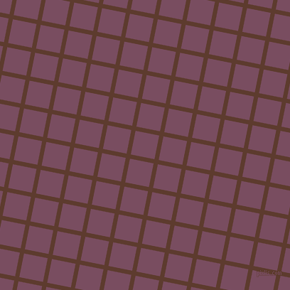 79/169 degree angle diagonal checkered chequered lines, 6 pixel line width, 34 pixel square size, Cioccolato and Cosmic plaid checkered seamless tileable